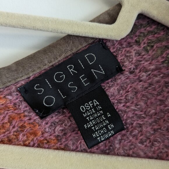 Sigrid Olsen Mohair Wool Open Poncho Blanket - Picture 6 of 8